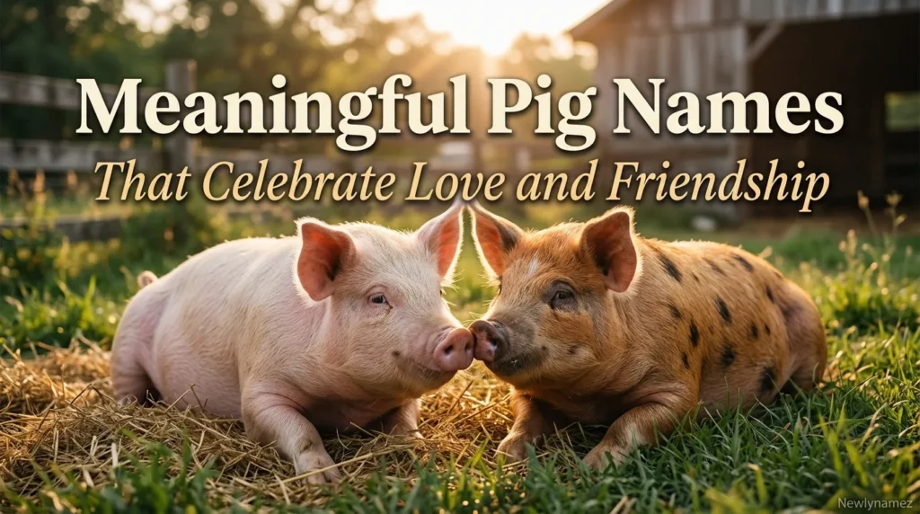 Meaningful Pig Names That Celebrate Love and Friendship