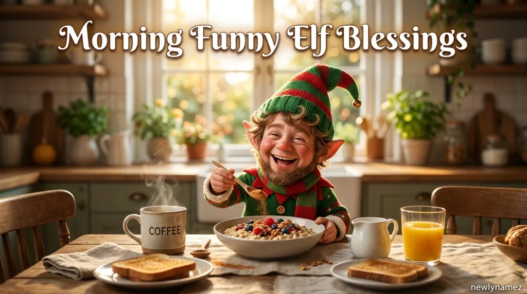 Morning Funny Elf Blessings