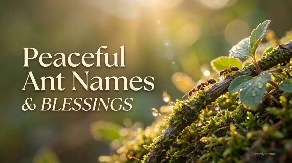 Peaceful Ant Names & Blessings
