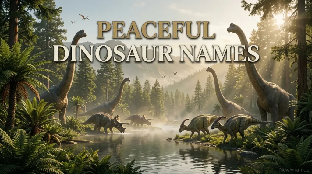 Peaceful Dinosaur Names