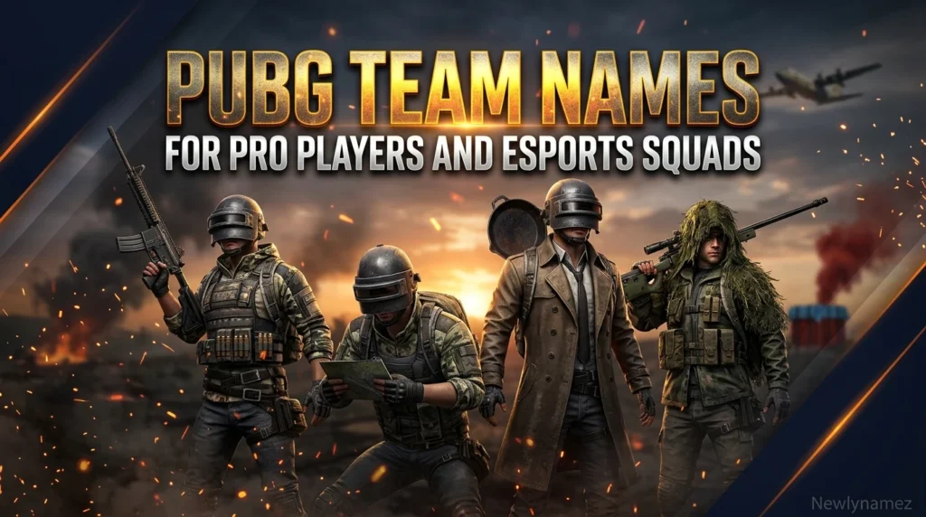 PUBG Team Names for Pro Players and Esports Squads