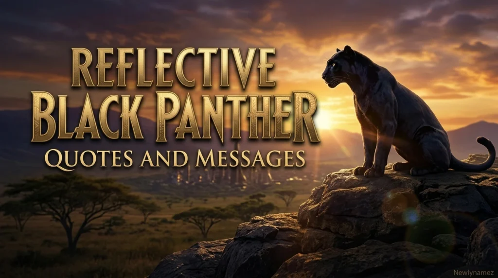 Reflective Black Panther Quotes and Messages