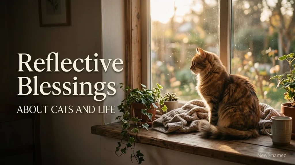 Reflective Blessings About Cats and Life