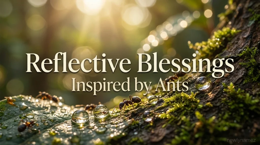 Reflective Blessings Inspired by Ants