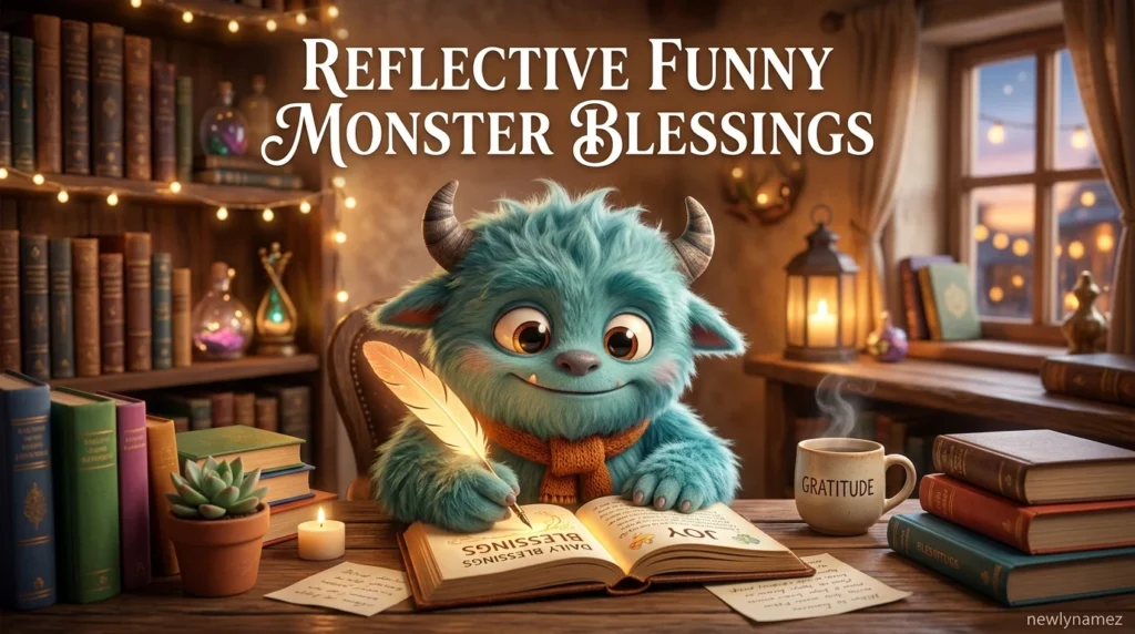 Reflective Funny Monster Blessings
