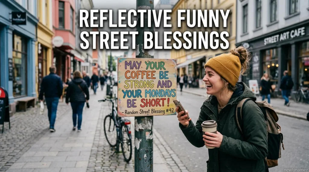Reflective Funny Street Blessings