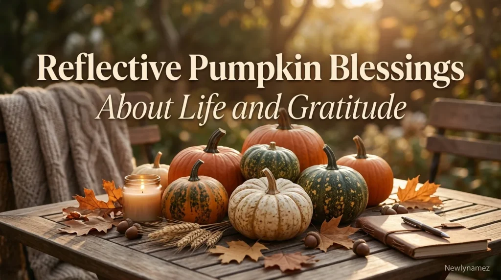 Reflective Pumpkin Blessings About Life and Gratitude