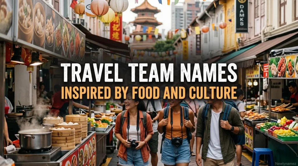 Travel Team Names Inspired by Food and Culture
