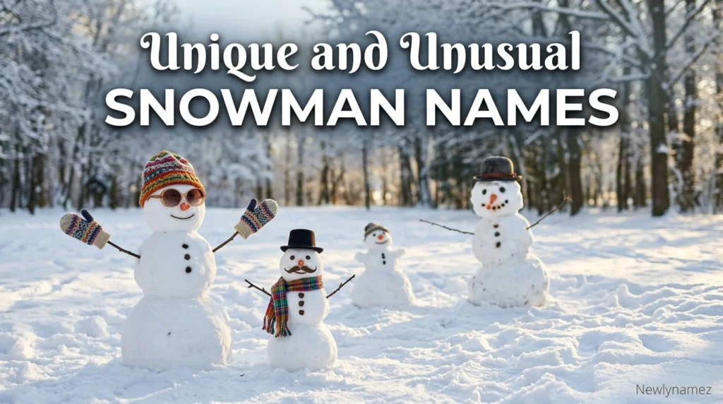 Unique and Unusual Snowman Names